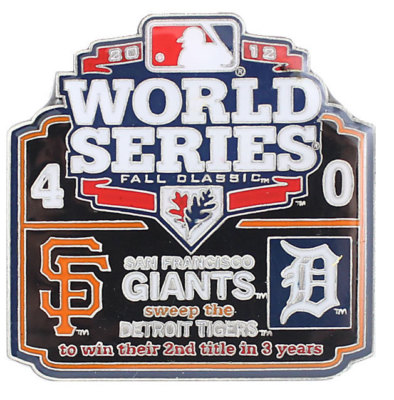 2012 World Series Commemorative Pin - Giants vs. Tigers - Limited 1,000