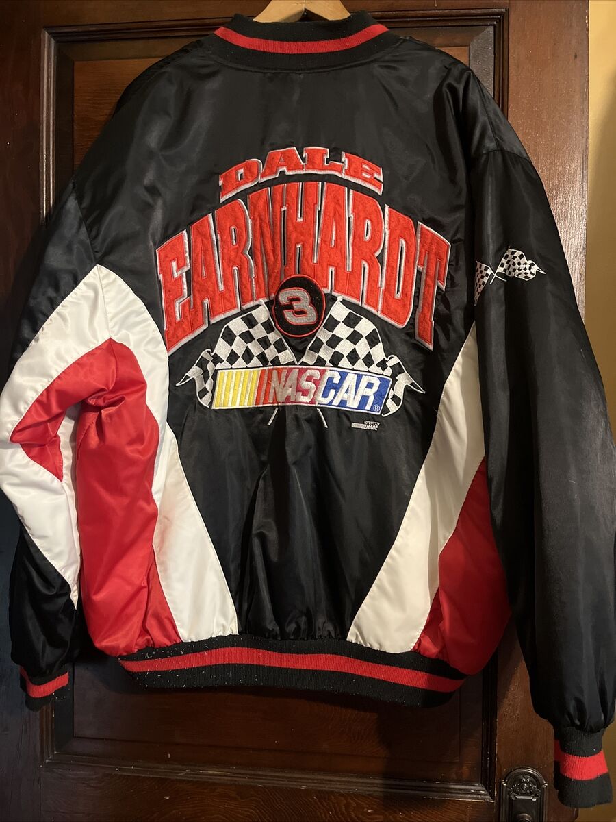 Vintage 90s Nutmeg Dale Earnhardt Nascar Racing Satin Bomber Vintage 90s Nutmeg Dale Earnhardt Nascar Racing Satin Bomber