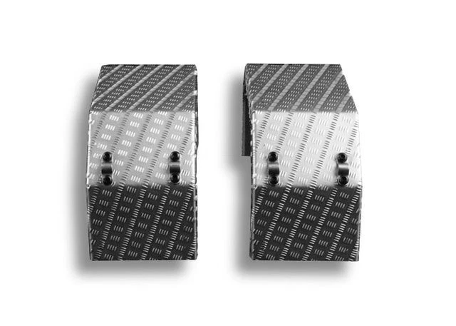 Thicon Kotflügel schmal Edelstahl Riffelblech Paar - 50102 - Bild 2 von 4