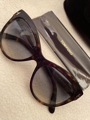 an✨TOMFORD サングラス Lily TF430-F 56F専用箱 TOM FORD LILY TF 430 52P SUNGLASSES Tortoise FRAME RX 56-16