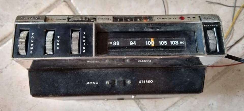 Vintage FM 8 Track Tape Player Under Dash Car Radio TP-803 FM Multiplex ...