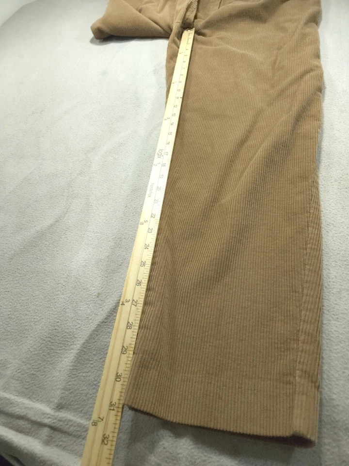 Pantalones Pendleton Vintage Mujer 14 Marrón Pana Pantalones Sueltos Plisados Foto 3 de 4