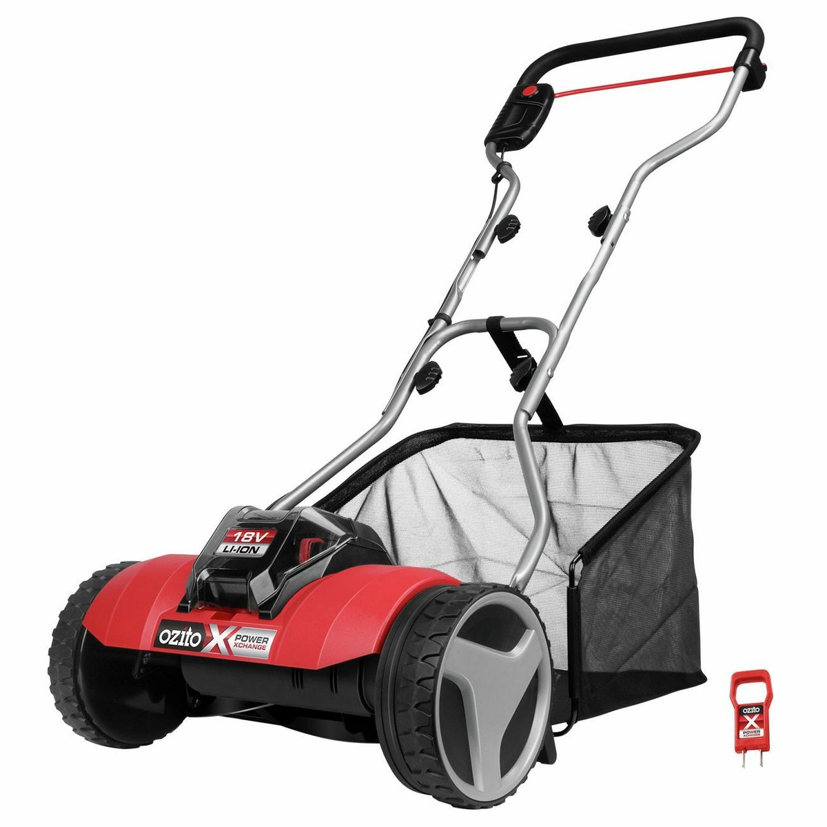 OZITO PXC 18V Cordless Electric Scissor Cylinder Lawn Mower PLUS