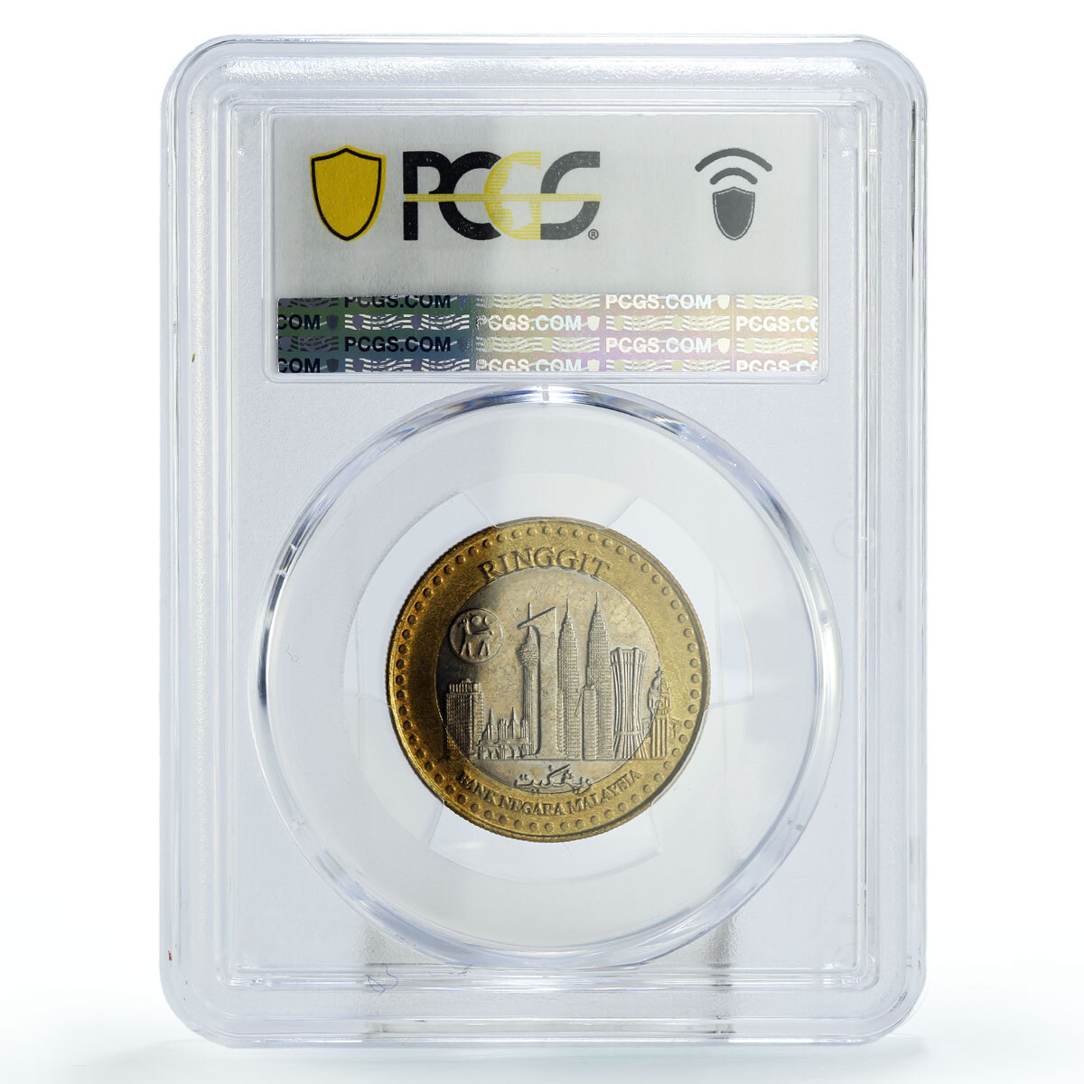 Malaysia 1 ringgit Badminton Thomas Uber Cup KM-65 MS66 PCGS