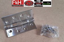 Arrone Fire Door Hinges 102mm x 76mm Satin Stainless Steel AR8180SSS Clearance