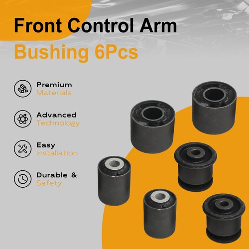 Control Arm Bushing Lower Set 6 for 2016-2020 Dodge Durango Jeep Grand Cherokee - Picture 2 of 10