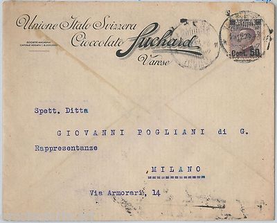 64049 - ITALY Kingdom - POSTAL HISTORY: ADVERTISING ENVELOPE Varese SUCHARD 1924