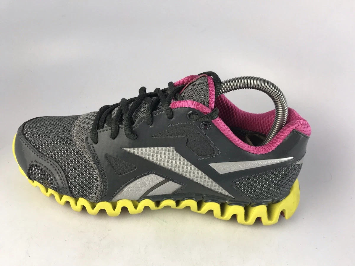 Reebok Zignano 2 Womens Size 7 US Gray Pink Yellow Running Athletic Sneakers eBay