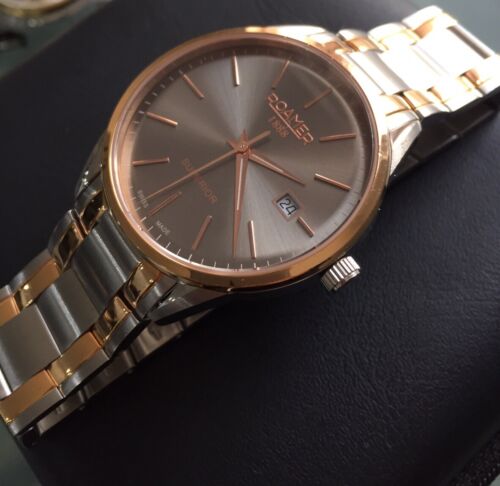 Mens Genuine Roamer Superior Swiss designer watch Sapphire Rose Gold date 508833 - Picture 11 of 12