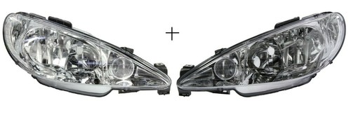 Phares Avant Gauche + Droit Halogène Pour Peugeot 208 I (2012-2020) - Kit De 2 Phares TYC, Ampoule H7, Certifiés OE, Garantie 1 An