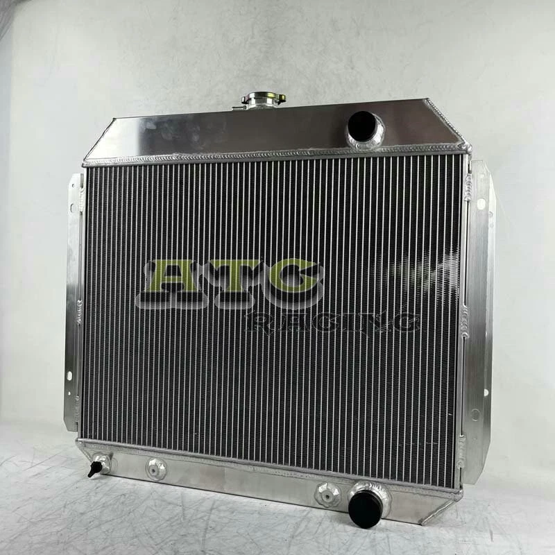 Radiador de alumínio 3 fileiras para 1968-1979 Ford F-100 F-150 F-250 F-350 L6 motor AT - Imagem 3 de 4