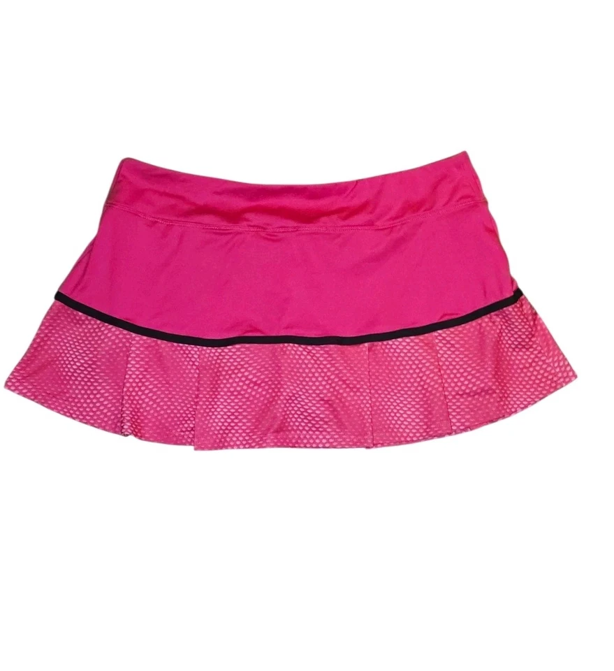 Falda de tenis Pull On PRINCE Skort plisada grande rosa elástico cintura elástica Foto 2 de 4