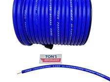 Ton's Performance 8mm BLUE silicone Spiral Core Spark plug wire By the foot