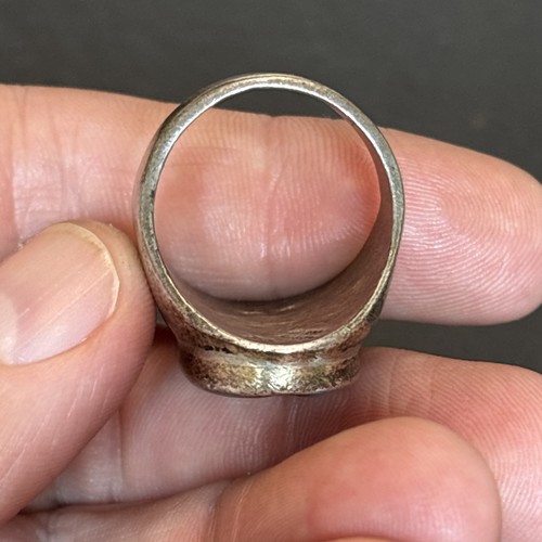 Anillo Angelena Laahty Zuni Vintage Plata Esterlina Turquesa Coral Incrustación Para Hombres 11 - Imagen 11 de 15
