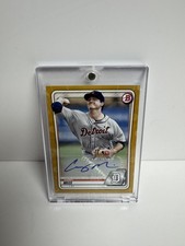 2020 Bowman Prospect Auto Gold #PA-CM Casey Mize /50 Topps Certified Auto Issue