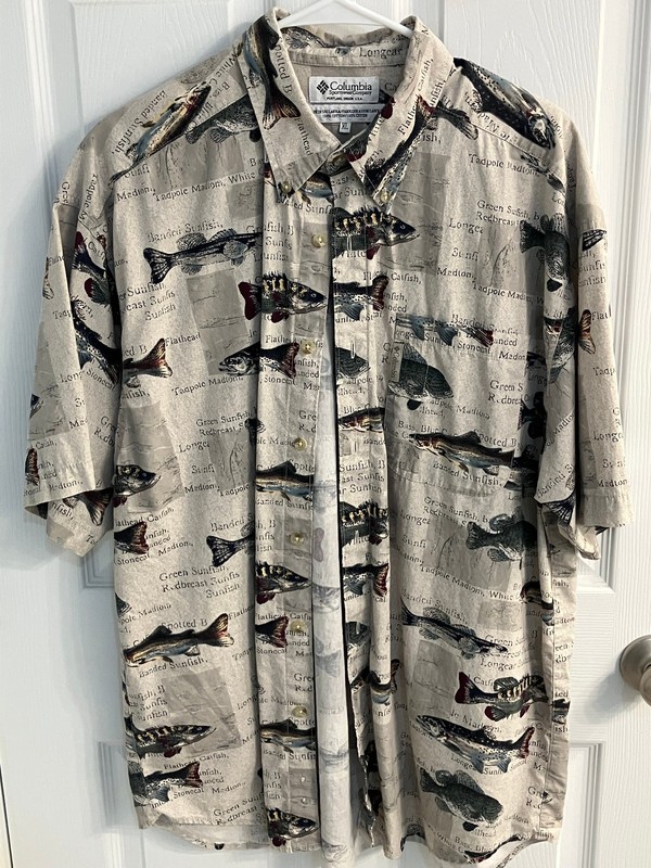 Lot Of 3 Columbia Fishing Style Shirts Size XL 100% Cotton