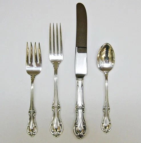 Joan Of Arc International Sterling Silver 4-PC Dinner Size Place Setting Early