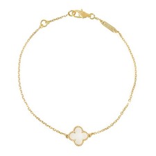 Van Cleef Arpels VCARF68800 Sweet Alhambra 18k Yellow Gold Bracelet