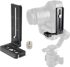 L Bracket Vertical Mount for DJI Ronin SC, Aluminum Camera Quick silver