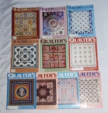 Lot of 10 Back Issues QUILTER'S NEWSLETTER MAGAZINE 1987, 1988, 1989 Quilt Lover