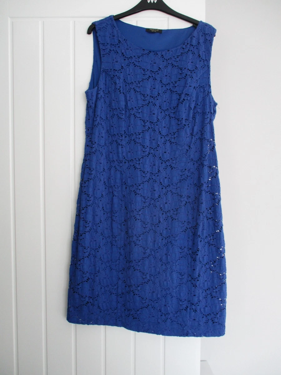 chinese dress ladies Precis Womens Black Floral Cotton Shift Size 12 Round Neck Zip – Preworn main image 1