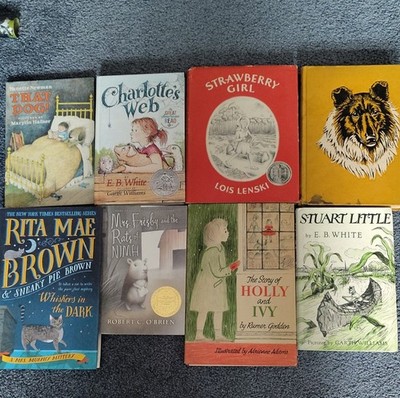 Children's Fiction Hardcover Lot Charlotte's Web, Stuart Little, Illustrated