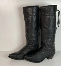Vintage Harley Davidson Tall Lace Up Boots USA Made Women s 10 M