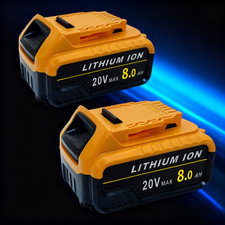 High-Capacity 20V, 8Ah Dual Li-Ion Battery Packs with 3-LED Indicators
