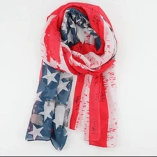 Patriotic Lightweight Infinity Scarf - EUC