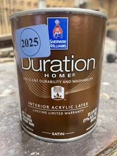 1 Quart Sherwin Williams Duration Interior Satin Paint/ Accent Base