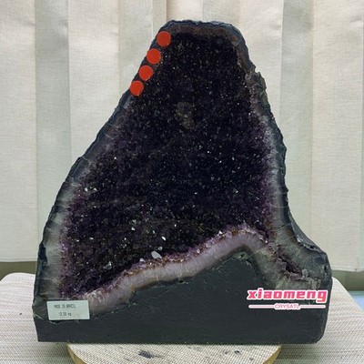 12LB Natural Amethyst Geode Quartz Crystal Cluster Cathedral Energy healing