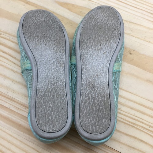 Toms Shoes Womens 6 Sneakers Green Lace Round Toe Slip On Comfort Casual Flats - Picture 12 of 16