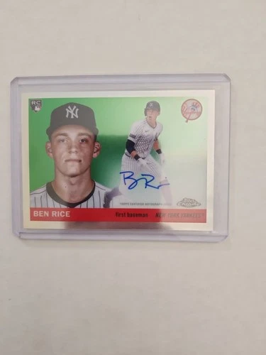 2025 Topps Chrome Platinum Ben Rice Auto #CPA-BR