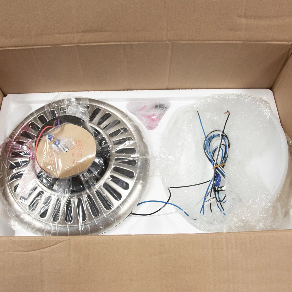 Craftmade Ceiling Fan 44" Blade Span & Bowl Light Kit in Brushed Polished Nickel - Image 2 of 4