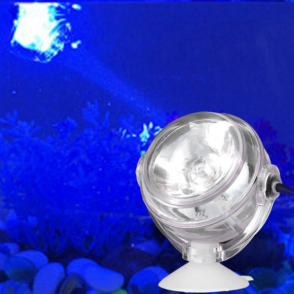 New LED Underwater Light Multicolor Waterproof Spotlight Lamp Blue