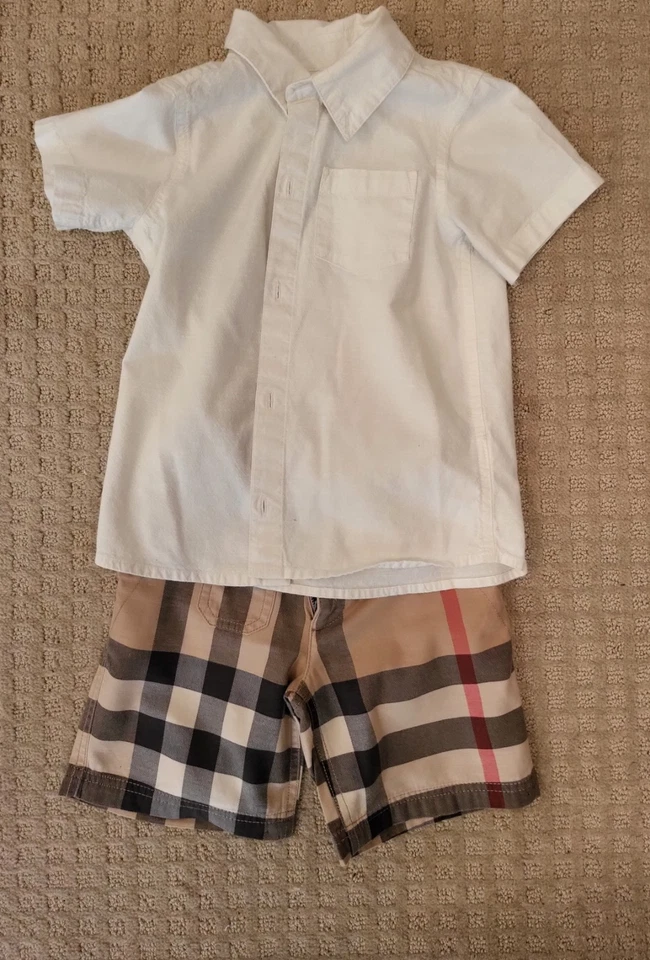 Pantalones Cortos Burberry Chicos a Cuadros Talla 4 SIEMPRE 💯 AUTÉNTICOS  Foto 4 de 4