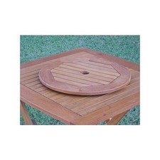 Royal Tahiti Outdoor 20" Round Lazy Susan with Umbrella Hole