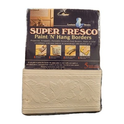 Graham Brown Super Fresco Paint 'N' Hang Borders 5 Yards - LEAF 92779 