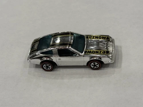 Red line Hot Wheels Redline Chevy Monza 2+2 Diecast Car Silver Black Yellow 1975