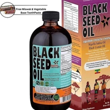 Ethiopian Black Seed Oil Cold Pressed 100% Organ 16Oz Cumin Nigella FDA APPROVED
