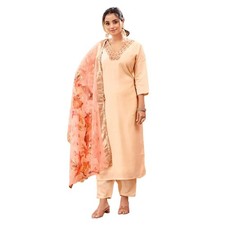 Women's Kurta  Pant with Dupatta  Straight Kurta Outfits