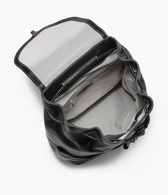 black leather backpack round flap Piel Flap-Over Button scratches will appear on the surface of the material Vintage Military Leather Rucksack Backpack