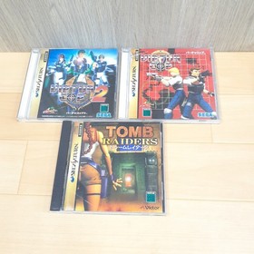 Sega Saturn Console Bundle with 2 Light Virtua Gun Controllers & 5 Games Japan