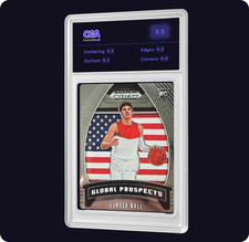 2020-21 Panini Prizm Draft Picks -Global Prospects LaMelo Ball #98 (RC) CGAi 9.5
