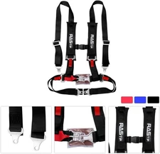 RASTP 4 Point Safety Harness Set with Ultra Comfort Heavy Duty Shoulder