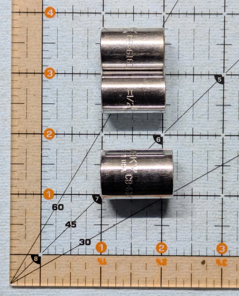 Enchufes vintage Stanley 3/8 CB-616/618 - Hechos en EE. UU. - Buen estado (lote de 3) Foto 2 de 4