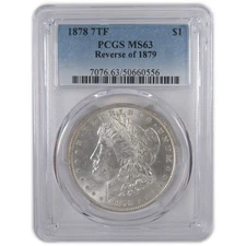 1878 7TF Rev 79 Morgan Dollar MS 63 PCGS Silver $1 Coin SKU:I17788