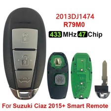 Replacement Smart Key Keyless Remote Fob 433mhz For Suzuki Ciaz 2016-2019 R79m0