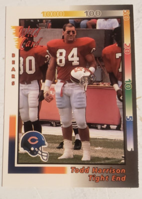 1992 Wild Card #225 Todd Harrison TE Chicago Bears      ***40% OFF 2+ Cards