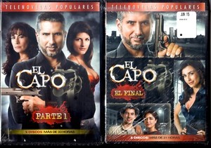 TELENOVELAS POPULARES, "EL CAPO PARTE 1 Y 2"  10 DVD 64 HORAS APROXIMADAMENTE